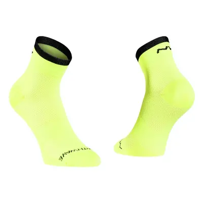 Cyklistické ponožky NorthWave Origin Mid Yellow Fluo/Black