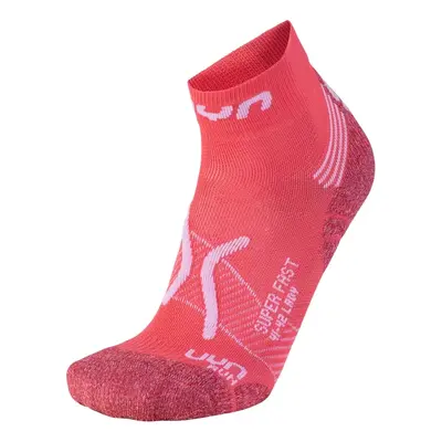 Dámské ponožky UYN RUN SUPER FAST SOCKS Coral/White