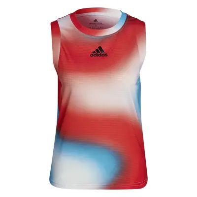 Dámské tílko adidas Melbourne Printed Match Tank White/Red/Blue