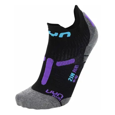 Dámské ponožky UYN RUN 2IN SOCKS Black/Violet