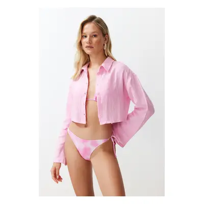 Trendyol Pink Woven Muslin Shirt