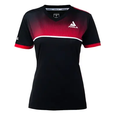 Dámské tričko Joola Lady Shirt Edge Black/Red