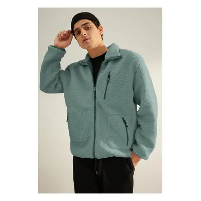 Trendyol Limited Edition Mint Regular Fit Welsoft Plush Coat