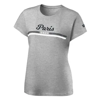 Dámské tričko Wilson Paris Tech Tee Grey