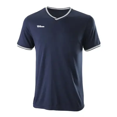 Pánské tričko Wilson Team II High V-Neck Navy