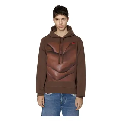 Diesel Sweatshirt - PR-S-GINN-HOOD-NP SWEAT-SHIRT brown