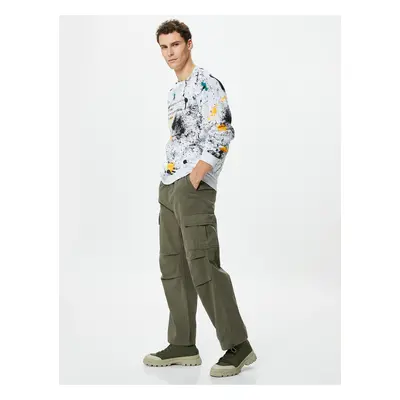 Koton Parachute Trousers Loose Cut with Stopper Cargo Pocket Detail