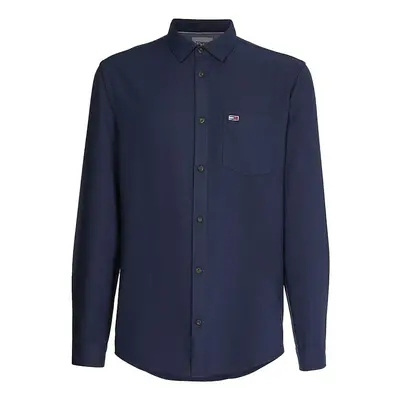 Tommy Jeans Shirt - TJM SOLID FLANNEL SH blue