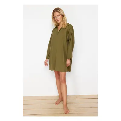 Trendyol Khaki Mini Woven Beach Dress