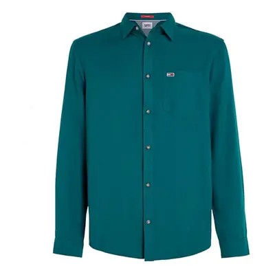 Tommy Jeans Shirt - TJM SOLID FLANNEL SH green