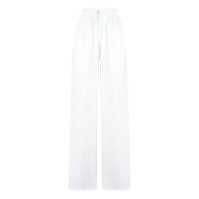 Trendyol Ecru Woven Slit Beach Trousers