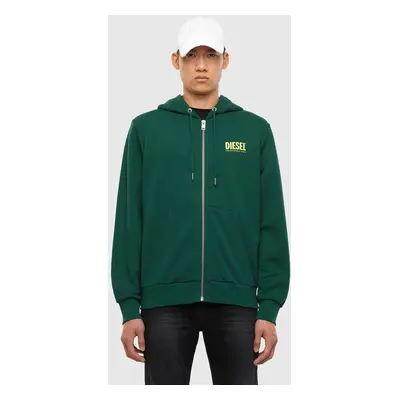 Diesel Sweatshirt - SGIRKHOODZIPLOGO dark green