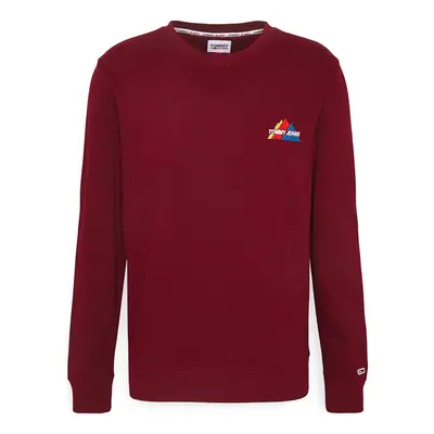 Tommy Jeans Sweatshirt - TJM MOUNTAIN GRAPHIC CREW red