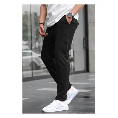 Madmext Men's Black Relaxed Trousers