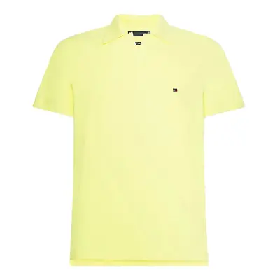 Tommy Hilfiger Polo shirt - TECH LINEN SLIM POLO yellow