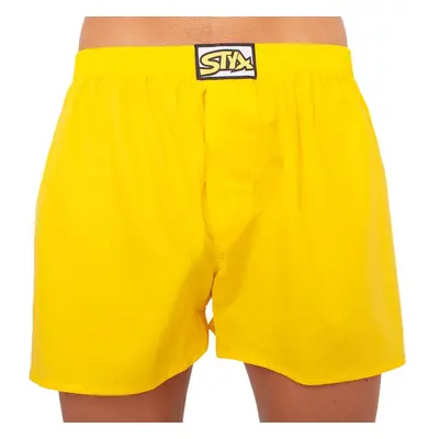 Men's shorts Styx classic rubber oversize yellow (E1068)