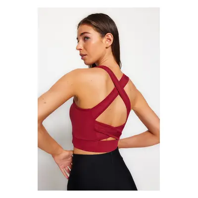 Trendyol Magenta Support/Shaping Back Detail Square Neck Knitted Sports Bra