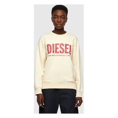 Sweatshirt - Diesel FANGSECOLOGO SWEATSHIRT beige