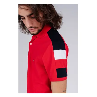 Tommy Hilfiger Polo shirt - GS SLEEVE COLOR BLOCK SLIM POLO red