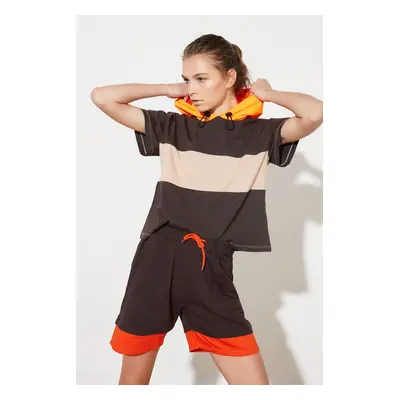 Trendyol Brown Sports Shorts