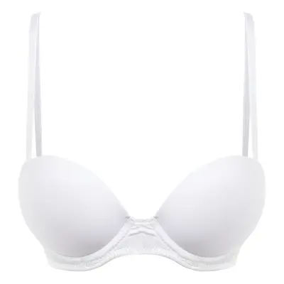 Trendyol White Thread Strap Extra Push-Up Tshirt Bra Knitted Bra