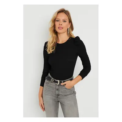 Cool & Sexy Women's Cress Blouse Black