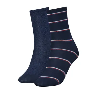 Tommy Hilfiger Socks - TH WOMEN SOCK 2P LUREX STRIPE two-tone