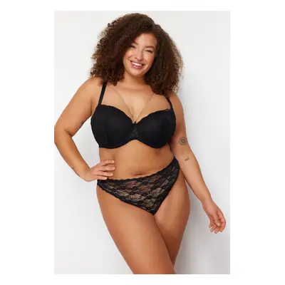 Trendyol Curve 2-Pack Black-Burgundy Lace Panties