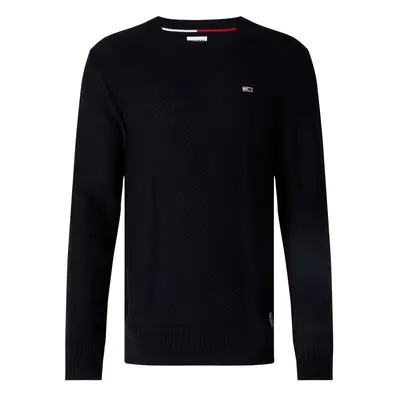 Tommy Jeans Sweater - TJM REGULAR STRUCTURED SWEATER black