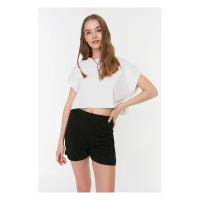 Trendyol Black Knitted Shorts & Bermuda