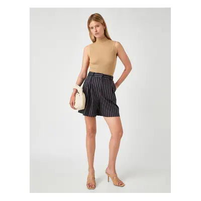 Koton Wide Leg Shorts with Pockets