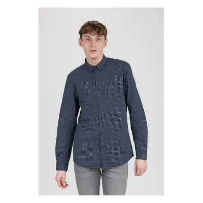 Tommy Hilfiger Shirt - DOT PRINT SHIRT dark blue