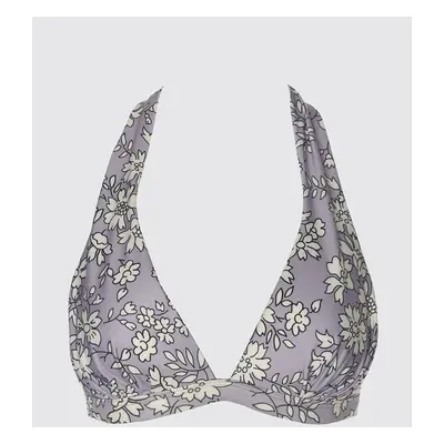 Trendyol Floral Patterned Neck Tie Bikini Top