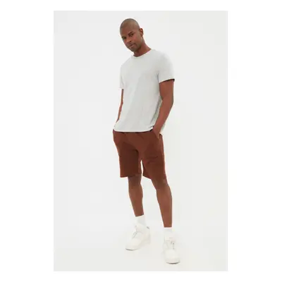 Trendyol Brown Men's Regular/Real Fit Shorts