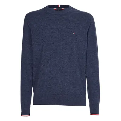 Tommy Hilfiger Sweater - TIPPED PIMA CTN MOULINE C-NK blue