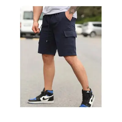 S2999 DEWBERRY CARGO POCKET MENS SHORT-NAVY BLUE