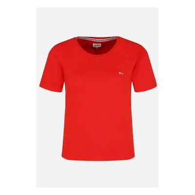 Tommy Jeans T-shirt - TJW SOFT JERSEY TEE red