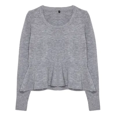 Trendyol Dark Gray Soft Texture Knitted Sweater