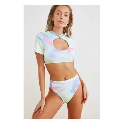 Trendyol Colorful Tie Dye Bikini Bottom