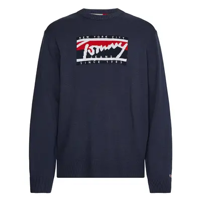 Tommy Jeans Sweater - TJM TOMMY GRAPHIC FLAG SWEATER blue