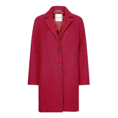 Tommy Hilfiger Coat - HERRINGBONE SB COAT red