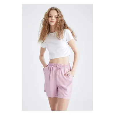 DEFACTO Relax Fit Tie Waist Viscose Short