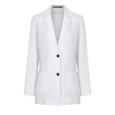 Tommy Hilfiger Blazer - LINEN RELAXED SB BLAZER white