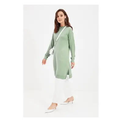 Trendyol Mint Long Knitwear Sweater