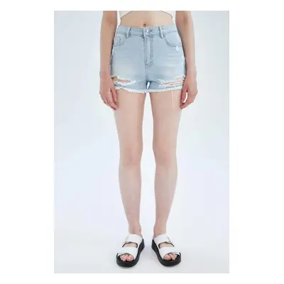 DEFACTO High Waisted Jean Short