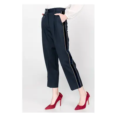 Tommy Hilfiger Trousers - ICON PLEATED PANT dark blue