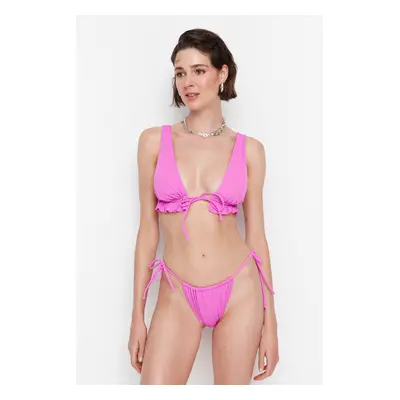 Dámský bikinový top Trendyol Fuchsia