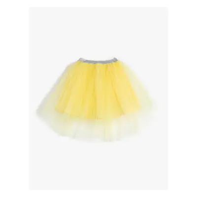 Koton Tutu Skirt with Elastic Waist, Layered Lined.