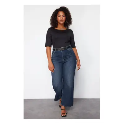 Trendyol Curve Black More Sustainable Body-Sitting Knitted Blouse