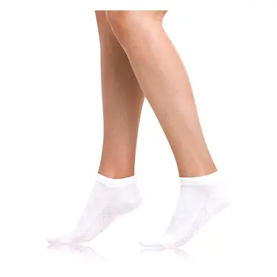 Bílé dámské kotníkové ponožky Bellinda BAMBUS AIR LADIES IN-SHOE SOCKS